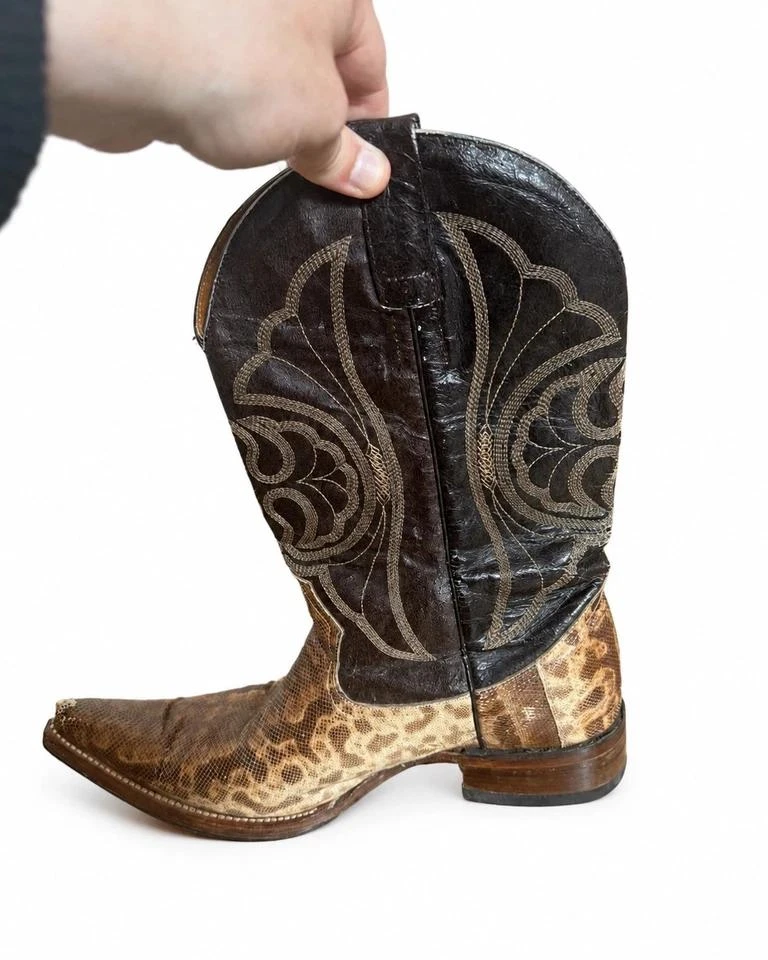 Botas de couro python verdadeiro Estrada Boots para homem 43 Mexico cowboy western – photo 10